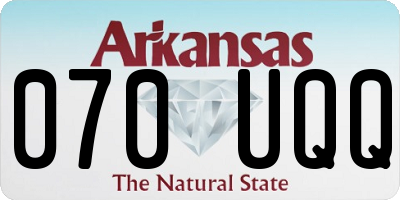 AR license plate 070UQQ