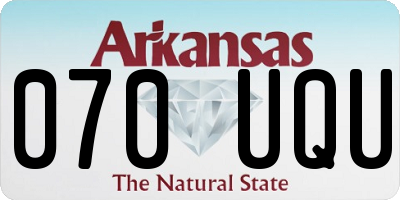 AR license plate 070UQU