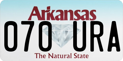 AR license plate 070URA