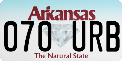 AR license plate 070URB