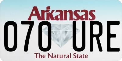 AR license plate 070URE