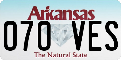 AR license plate 070VES