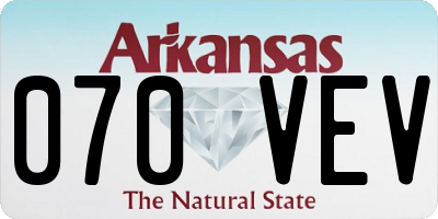 AR license plate 070VEV