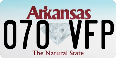 AR license plate 070VFP