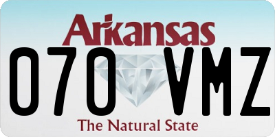 AR license plate 070VMZ