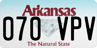 AR license plate 070VPV