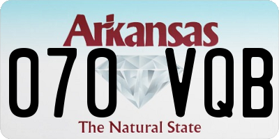AR license plate 070VQB
