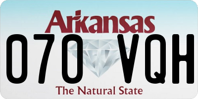 AR license plate 070VQH