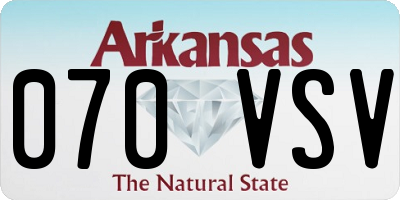 AR license plate 070VSV