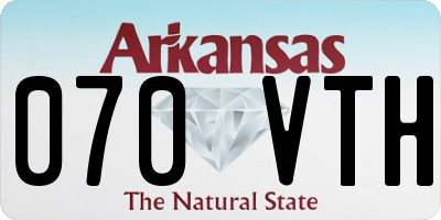 AR license plate 070VTH
