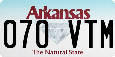 AR license plate 070VTM