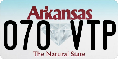 AR license plate 070VTP