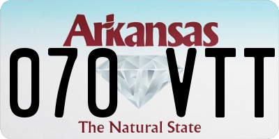 AR license plate 070VTT