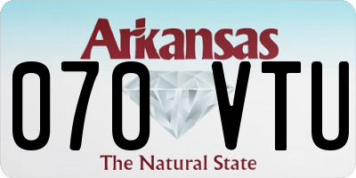 AR license plate 070VTU