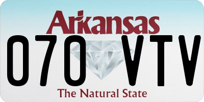 AR license plate 070VTV