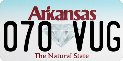 AR license plate 070VUG
