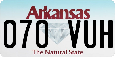 AR license plate 070VUH