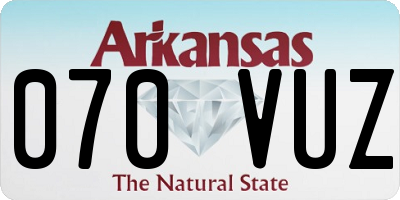 AR license plate 070VUZ
