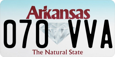 AR license plate 070VVA