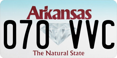 AR license plate 070VVC