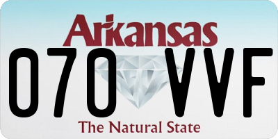 AR license plate 070VVF