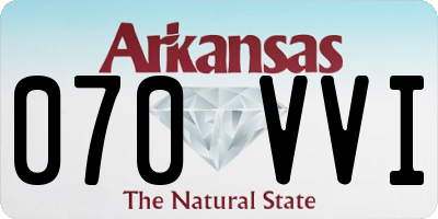 AR license plate 070VVI