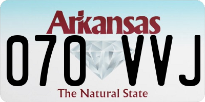 AR license plate 070VVJ
