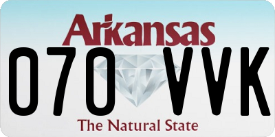 AR license plate 070VVK
