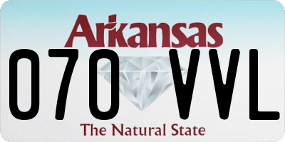 AR license plate 070VVL