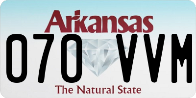 AR license plate 070VVM