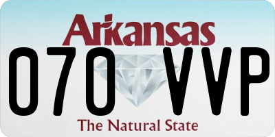 AR license plate 070VVP