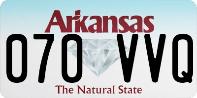 AR license plate 070VVQ