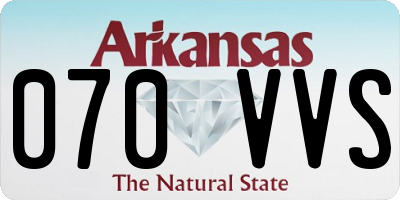 AR license plate 070VVS