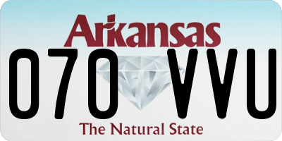AR license plate 070VVU