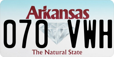 AR license plate 070VWH