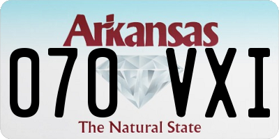 AR license plate 070VXI