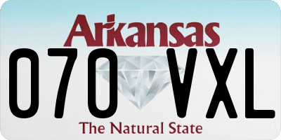 AR license plate 070VXL