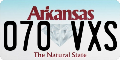 AR license plate 070VXS