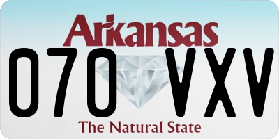 AR license plate 070VXV