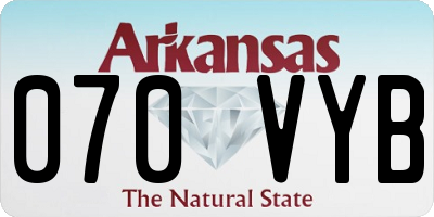 AR license plate 070VYB