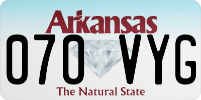 AR license plate 070VYG