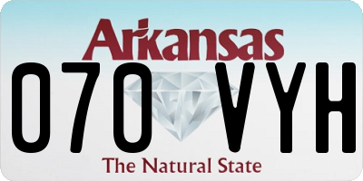 AR license plate 070VYH