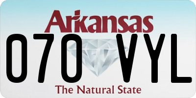 AR license plate 070VYL