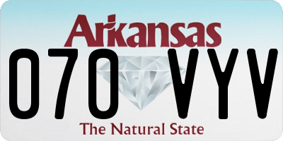 AR license plate 070VYV
