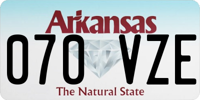 AR license plate 070VZE
