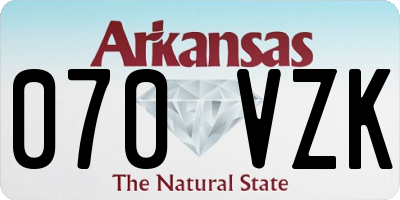 AR license plate 070VZK