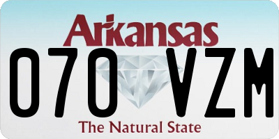AR license plate 070VZM