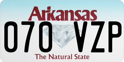 AR license plate 070VZP