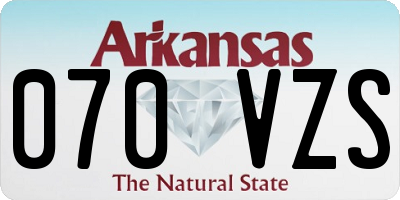 AR license plate 070VZS