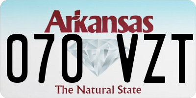 AR license plate 070VZT